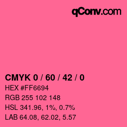 Color code: CMYK 0 / 60 / 42 / 0 | qconv.com