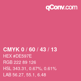 Color code: CMYK 0 / 60 / 43 / 13 | qconv.com