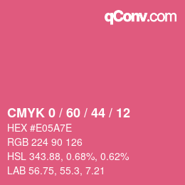 Color code: CMYK 0 / 60 / 44 / 12 | qconv.com