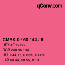 Color code: CMYK 0 / 60 / 44 / 6 | qconv.com