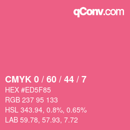 Color code: CMYK 0 / 60 / 44 / 7 | qconv.com