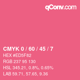 Color code: CMYK 0 / 60 / 45 / 7 | qconv.com