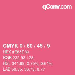 Color code: CMYK 0 / 60 / 45 / 9 | qconv.com