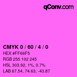 Color code: CMYK 0 / 60 / 4 / 0 | qconv.com