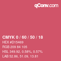 Color code: CMYK 0 / 60 / 50 / 18 | qconv.com