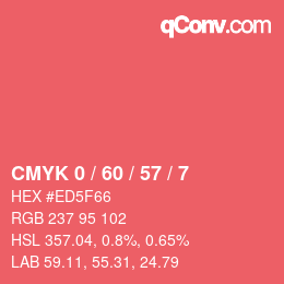 Color code: CMYK 0 / 60 / 57 / 7 | qconv.com