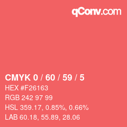 Color code: CMYK 0 / 60 / 59 / 5 | qconv.com