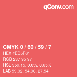 Color code: CMYK 0 / 60 / 59 / 7 | qconv.com