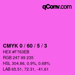Color code: CMYK 0 / 60 / 5 / 3 | qconv.com
