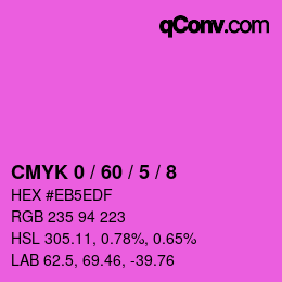Color code: CMYK 0 / 60 / 5 / 8 | qconv.com