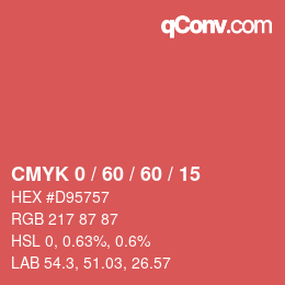 Color code: CMYK 0 / 60 / 60 / 15 | qconv.com