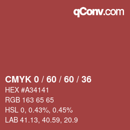Color code: CMYK 0 / 60 / 60 / 36 | qconv.com