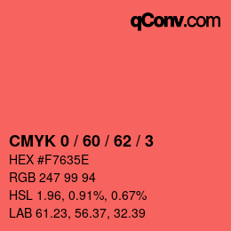 Color code: CMYK 0 / 60 / 62 / 3 | qconv.com