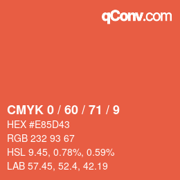 Color code: CMYK 0 / 60 / 71 / 9 | qconv.com