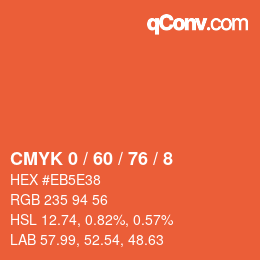 Color code: CMYK 0 / 60 / 76 / 8 | qconv.com