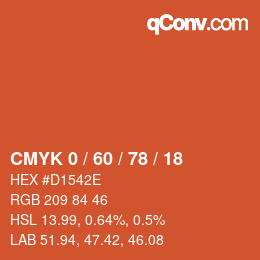 Color code: CMYK 0 / 60 / 78 / 18 | qconv.com