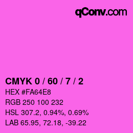 Color code: CMYK 0 / 60 / 7 / 2 | qconv.com