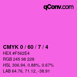 Color code: CMYK 0 / 60 / 7 / 4 | qconv.com
