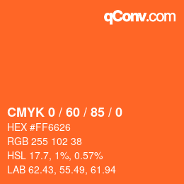 Color code: CMYK 0 / 60 / 85 / 0 | qconv.com