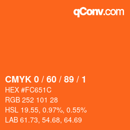 Color code: CMYK 0 / 60 / 89 / 1 | qconv.com