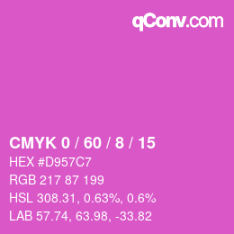 Color code: CMYK 0 / 60 / 8 / 15 | qconv.com