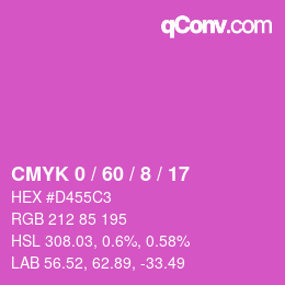 Color code: CMYK 0 / 60 / 8 / 17 | qconv.com