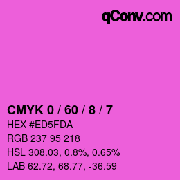 Color code: CMYK 0 / 60 / 8 / 7 | qconv.com