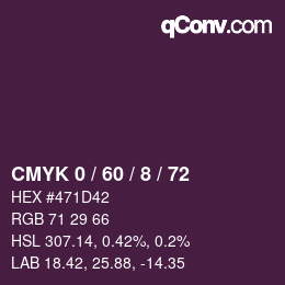 Código de color: CMYK 0 / 60 / 8 / 72 | qconv.com