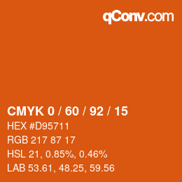 Color code: CMYK 0 / 60 / 92 / 15 | qconv.com