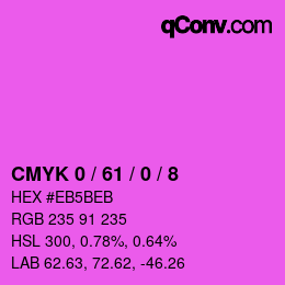 カラーコード: CMYK 0 / 61 / 0 / 8 | qconv.com