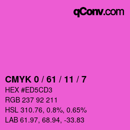 Color code: CMYK 0 / 61 / 11 / 7 | qconv.com