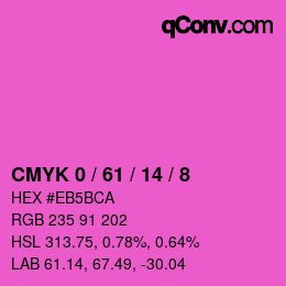Color code: CMYK 0 / 61 / 14 / 8 | qconv.com