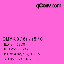 Color code: CMYK 0 / 61 / 15 / 0 | qconv.com