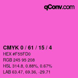 Color code: CMYK 0 / 61 / 15 / 4 | qconv.com