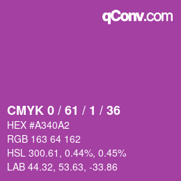 Color code: CMYK 0 / 61 / 1 / 36 | qconv.com