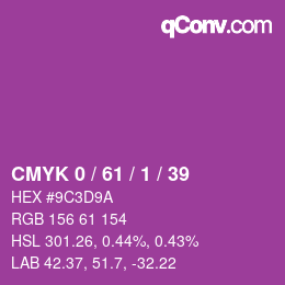 Color code: CMYK 0 / 61 / 1 / 39 | qconv.com