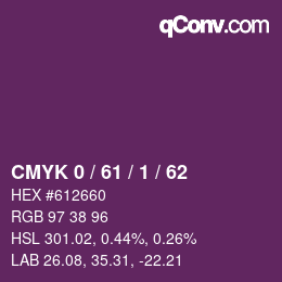 カラーコード: CMYK 0 / 61 / 1 / 62 | qconv.com