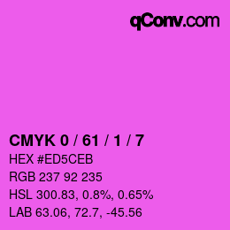 Color code: CMYK 0 / 61 / 1 / 7 | qconv.com