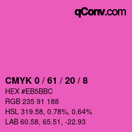 Color code: CMYK 0 / 61 / 20 / 8 | qconv.com