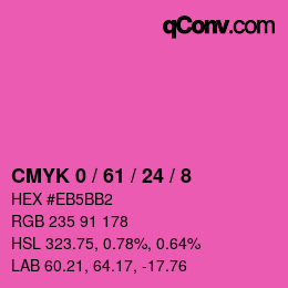 Color code: CMYK 0 / 61 / 24 / 8 | qconv.com