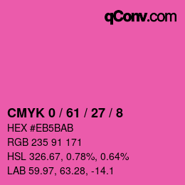 Color code: CMYK 0 / 61 / 27 / 8 | qconv.com
