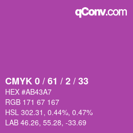 Color code: CMYK 0 / 61 / 2 / 33 | qconv.com