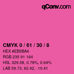 Color code: CMYK 0 / 61 / 30 / 8 | qconv.com