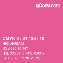 Color code: CMYK 0 / 61 / 36 / 10 | qconv.com