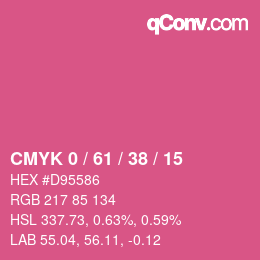 Color code: CMYK 0 / 61 / 38 / 15 | qconv.com