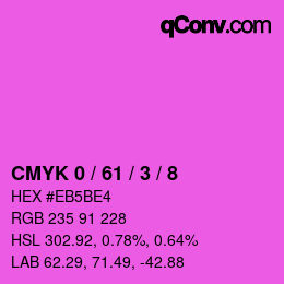 Color code: CMYK 0 / 61 / 3 / 8 | qconv.com