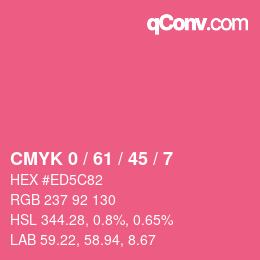 Color code: CMYK 0 / 61 / 45 / 7 | qconv.com