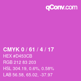 Color code: CMYK 0 / 61 / 4 / 17 | qconv.com