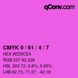 Color code: CMYK 0 / 61 / 4 / 7 | qconv.com