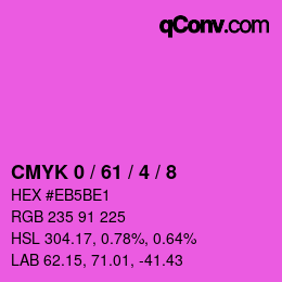 Color code: CMYK 0 / 61 / 4 / 8 | qconv.com